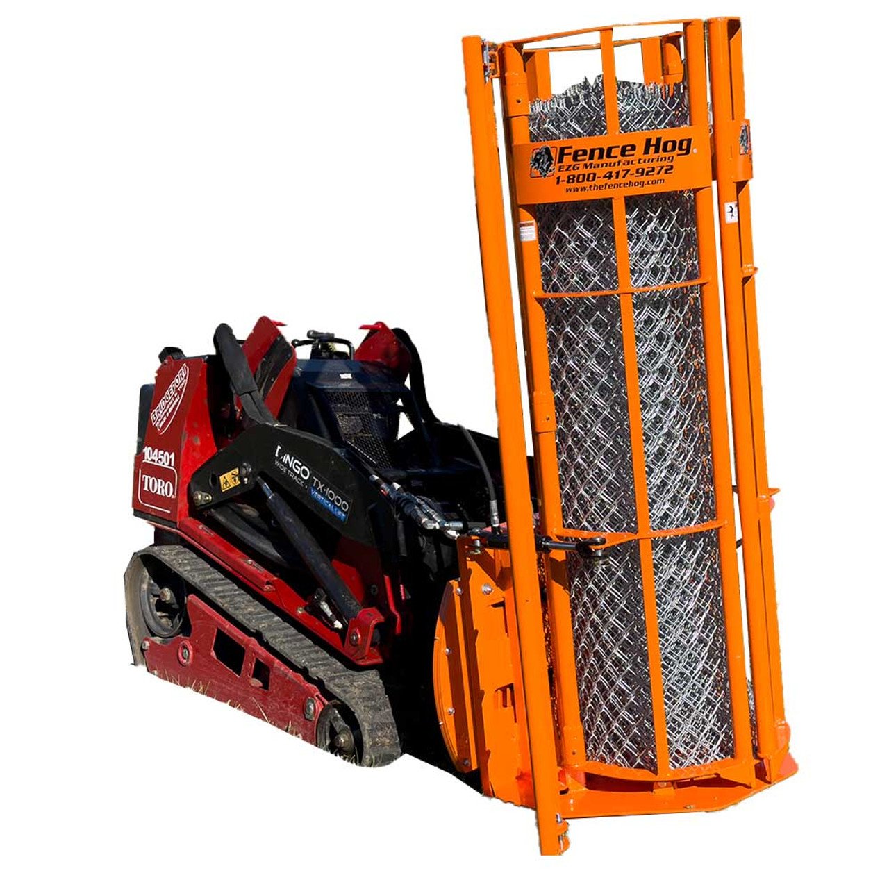 EZ-grout-fence-hog-mini-skid-steer-fence-installer__55706 Fence Hog Mini Skid Steer Fence Installer | EZ Grout - Image 1