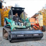 Skid Steer Smooth Vibratory Roller Attachment | Bradco