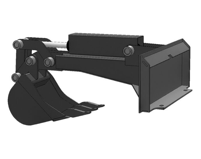 Mini Skid Steer Backhoe Attachment | Blue Diamond - Image 1