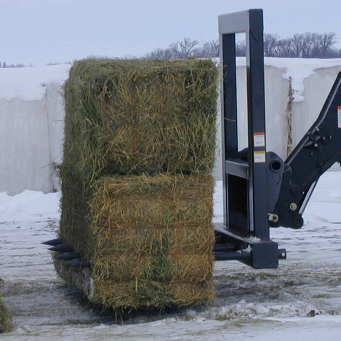Telehandler Dual Large Square Bale Carriage Attachment | Bradco - Image 1