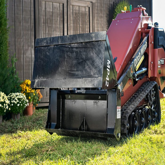 Mini Skid Steer 4 in 1 Bucket Attachment | Bradco - Image 1