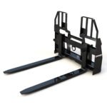 Skid Steer Walk Through Pallet Fork Attachment | Bradco