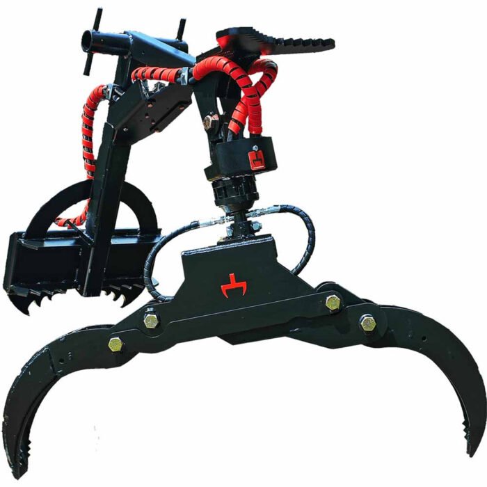 Powered Rotation Mini Skid Steer Log Grapple | Branch Manager - Image 1