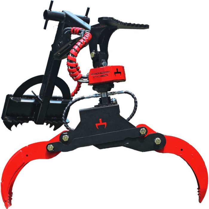 Powered Rotation Hardox Mini Skid Steer Log Grapple | Branch Manager - Image 1