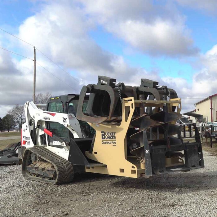Skid Steer Grapple Pro Attachment Rack | Bucket Bunker - Image 1